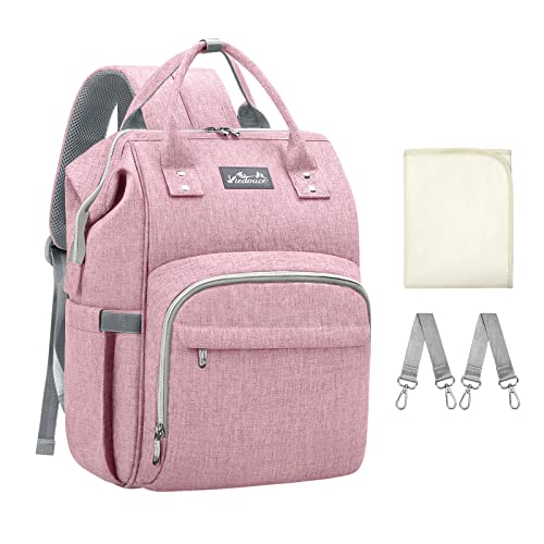 Viedouce Borsa Per Pannolini Zaino Fasciatoio, Zaino Mamma,Impermeabile Resistente Ai Graffi Stoffa Oxford Grande Capacità Borsa, Con Fasciatoio Porta