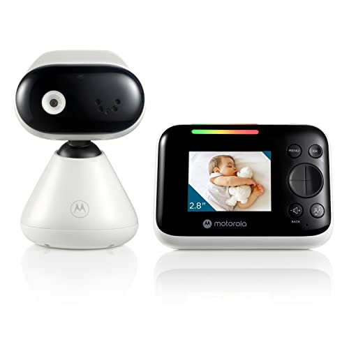 Motorola Nursery Pip1200 Baby Monitor Con Telecamera, Unità Genitore Da 2.8", Comunicazione A 2 Vie, Temperatura Ambiente, Visione Notturna A Infraros