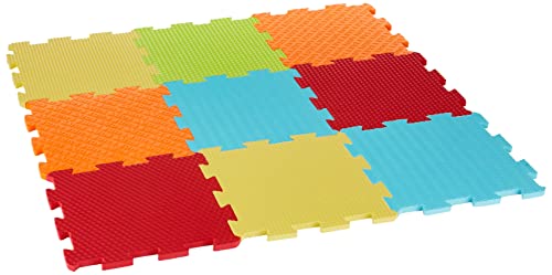 Ludi 10004 - Piastrelle In Schiuma Touch, Tinta Unita, Multicolore