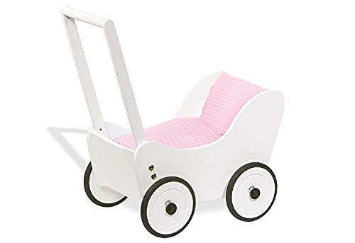 Pinolino 262603 - Carrozzina Per Bambola Maria, Bianco, Faggio