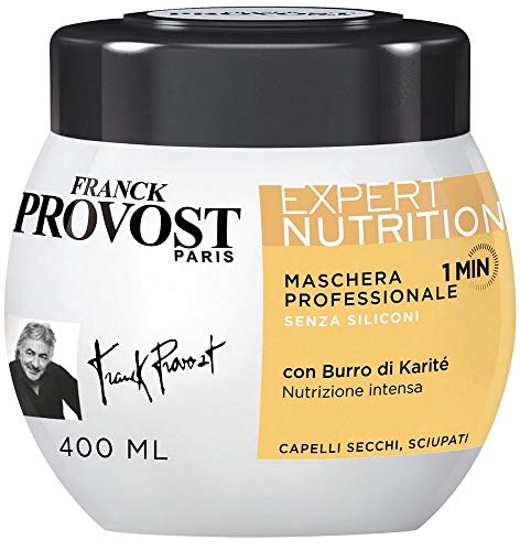 Franck Provost Expert Nutrition Maschera Professionale Per Capelli Secchi Sciupati, 400 Ml