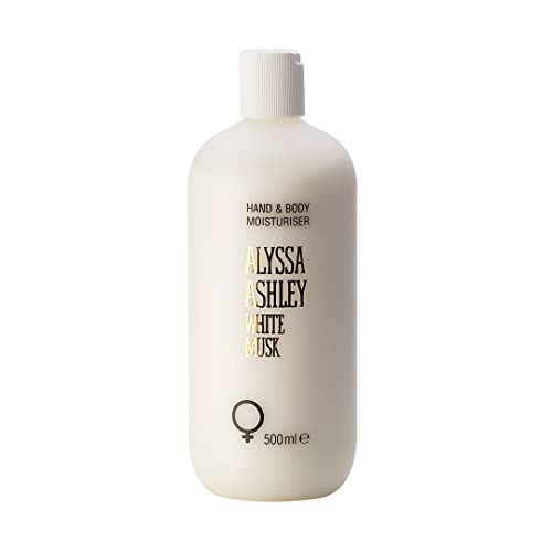 Alyssa Ashley - Crema Corpo E Mani Dopo Doccia O Bagno Al Muschio Bianco, Lozione Musk Per Pelle Idratata, Sana, Elastica E Giovane - Adatto A Tutti I