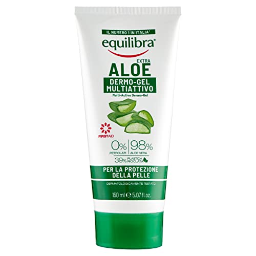 Equilibra Corpo, Aloe Dermo-Gel, Gel Lenitivo A Base Di Aloe Vera, Crema Corpo Per Arrossamenti, Sollievo Dopo Sole, Post Depilazione O Rasatura, Ross