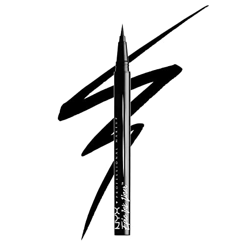 Nyx Professional Makeup, Epic Ink Eye Liner, Pennellino Pigmentato E Waterproof, Black