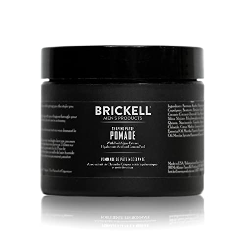 Brickell Men'S Pomata In Pasta Modellante Per Uomo, Naturale E Biologica, Pomata Di Cera Testurizzante, 59 Ml, Profumata