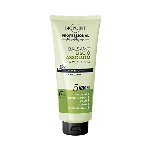 Biopoint Professional Liscio Assoluto Balsamo Formula Ultra Setosita' 5 Azioni Capelli Lisci Tubo 350 Ml