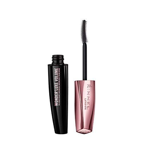 Rimmel London Mascara Volumizzante Wonder'Luxe Con Oli Preziosi, Trattamento Rinforzante Ciglia, 11 Ml, Nero Estremo