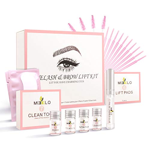 Kit Laminazione Ciglia, Scdom Lash Lift Kit E Laminazione Sopracciglia Kit Lifting Sicuro Per Sopracciglia E Ciglia, Bellezza Include Cuscinetti Per G