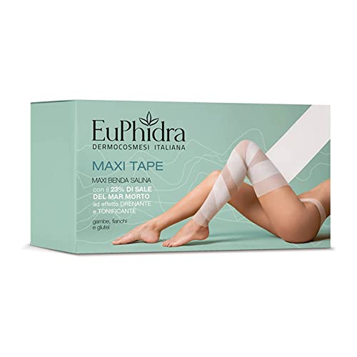 Euphidra Maxi Tape Benda Salina Drena E Tonifica, 1 Benda + 1 Pantalone Cartene