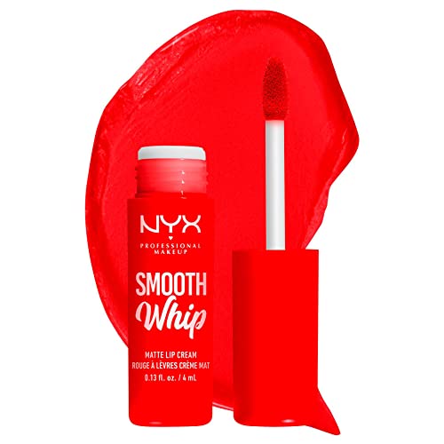 Nyx Professional Makeup Rossetto Liquido, Tinta Labbra Matte, Tonalità Ultra-Vibranti, Con Burro Di Karité E Burro Di Cacao, Smooth Whip, Tonalità: La