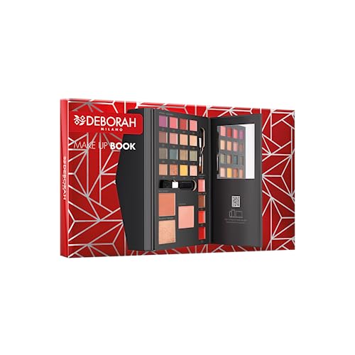 Deborah Milano - Trousse Trucchi Make Up Cofanetto Regalo Donna - Book Volume 2 Toni Caldi, Include Palette Di Ombretti, Gloss, Rossetti E Polveri Vis