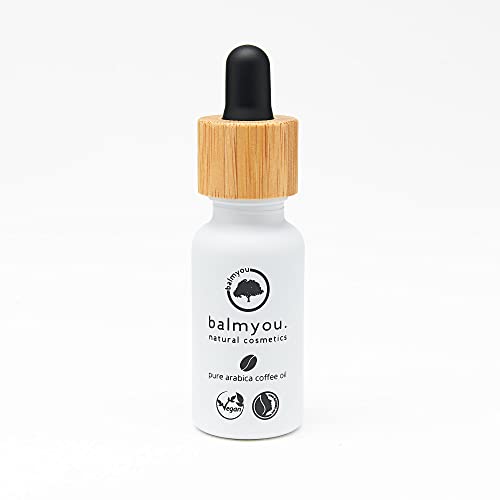 Balmyou Olio Di Caffè Puro Arabica In Flacone Da 20 Ml In Uganda Non Raffinato, Pressato A Freddo, Biologico, Vegano, Senza Additivi