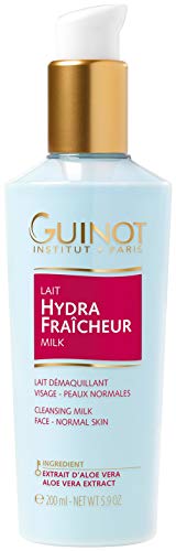 Guinot Lait Hydra Fraicheur Refreshing Aloe Vera Extract Latte Struccante, Tutti Tipi Di Pelle- 200 Ml