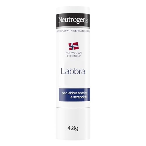 Neutrogena Formula Norvegese Balsamo Labbra Stick, Burrocacao Protettivo Per Labbra Secche E Screpolate, Burro Cacao Idratante Arricchito Con Glicerin