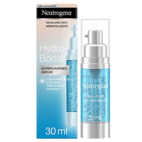Neutrogena Hydro Boost Siero Viso Con Acido Ialuronico E Vitamina E, Idratazione Intensa, Antiossidante, 30 Ml, Confezione Da 1