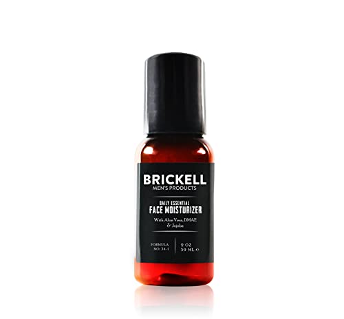Brickell Men'S Products Crema Idratante Viso Essenziale Quotidiana Per Uomo - Lozione Viso Naturale Ed Organica, 59 Ml, Profumato