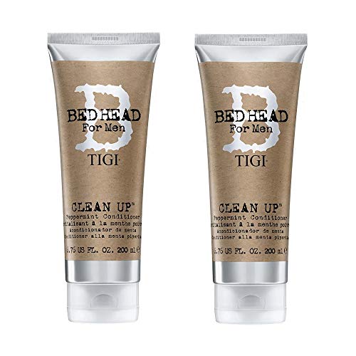 2 X Tigi Bed Head For Men Clean Up Pepper Mint Balsamo 200 Ml