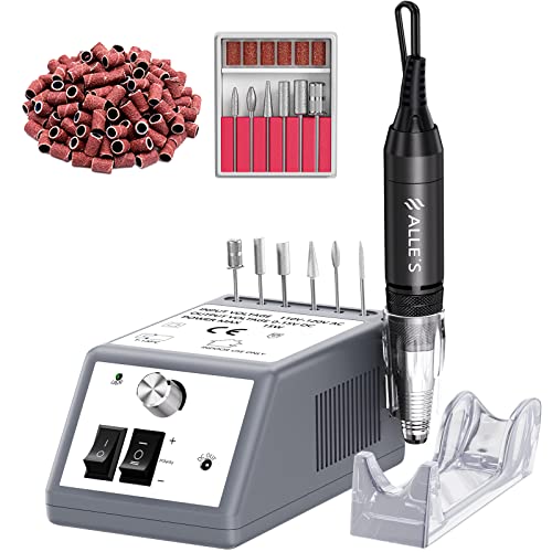 Fresa Per Unghie Professionale, Lima Per Unghie Elettrica 30000Rpm, Fresa Unghia Strumento Per Levigare Unghie Acriliche Con Set Di Punte Per Unghie E