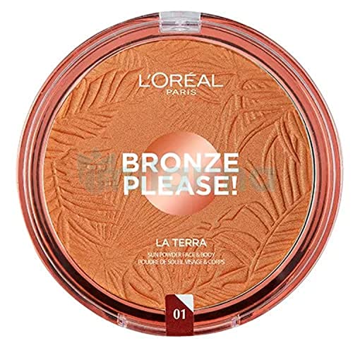 L'Oréal Paris Joli Bronze Terra Make Up Abbronzante Viso In Polvere, Texture Leggera, 01 Portofino