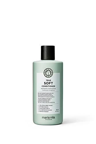 Maria Nila True Soft, Balsamo 300 Ml, Per Capelli Secchi, L’Olio Di Argan Reidrata E Riduce L’Effetto Crespo, Prodotto 100% Vegano E Senza Solfati/Par