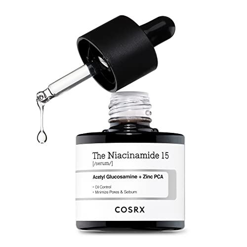 Cosrx Niacinamide 15% Face Serum, Minimizing Pores & Sebums, Blemish Treatments For Discoloration, Dark Spots, Enlarged Pores, Anti-Aging, 0.67 Fl.Oz 