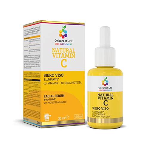 Siero Viso Illuminante Con Vitamina C In Forma Protetta - 30 Ml Ad Azione Antiossidante E Antinvecchiamento