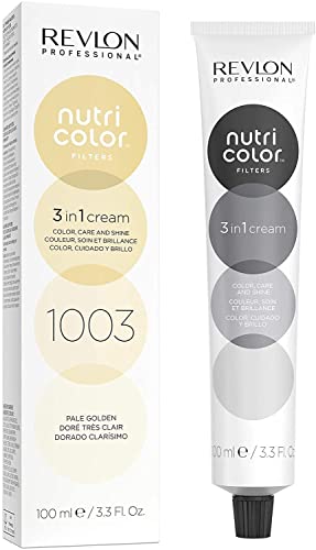 Revlon Professional Nutri Color Filters Maschera Colorata Capelli, Protettiva, Istantanea E Multidimensionale, Dorato Chiaro - 100 Ml