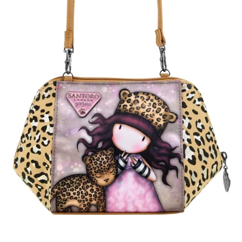 Safta 1098Gj03, Borsa A Tracolla Gorjuss Purrrrfect Love Unisex-Bambini E Ragazzi, Multicolore, M
