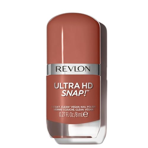 Revlon Ultra Hd Snap! Nail, Smalto Unghie, Formula Glossy E 100% Vegana Con 75% Di Ingredienti Naturali E Idratanti, Elevata Copertura, 013 Basic - 8M