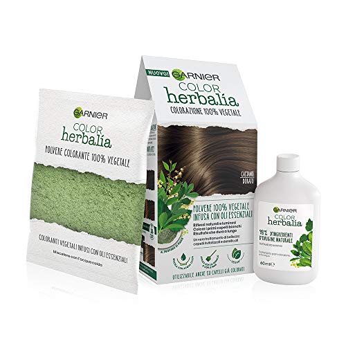 Garnier Herbalia Color, Colorazione Permanente Per Capelli, 100% Vegetale Con Henné, Indigo E Cassia Per Riflessi Naturali E Luminosi, Capelli Rivital