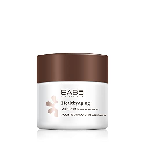 Laboratorios Babé - Multi Reparadora | Healthyaging+ | Crema Facial Hidratante De Noche Renovadora 50 Ml | Nutritiva | Regeneradora | Aspecto Joven |