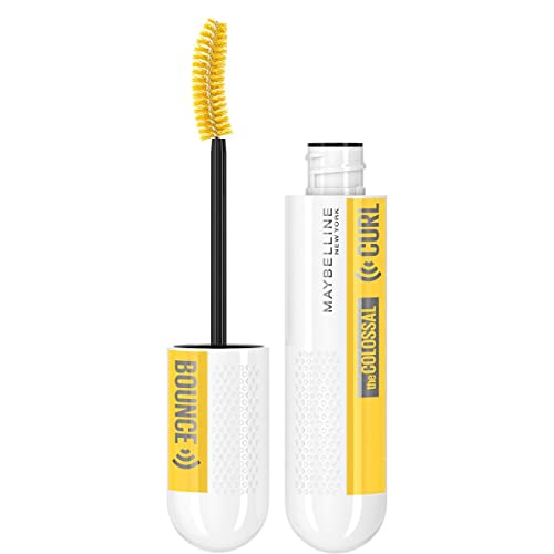 Maybelline New York Colossal Curl Bounce Mascara, 24H Di Volume Colossale E Lunghezza Estrema, Con Memory Curl Per Una Curva Delle Ciglia Che Dura A L