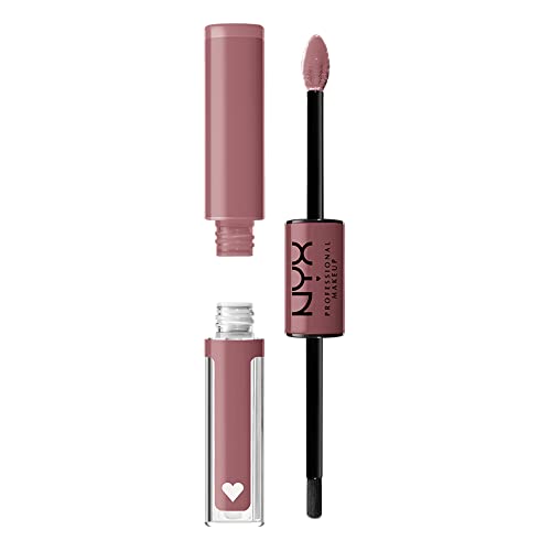 Nyx Professional Makeup Rossetto Ultra Pigmentato, Brillantezza A Lunga Tenuta, No Transfer, Shine Loud, 08 Overnight Hero