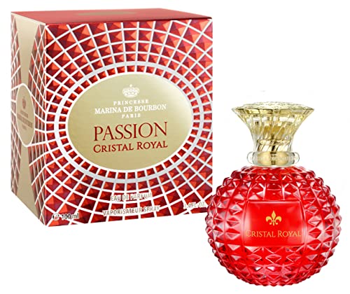 Princesse Marina De Bourbon Cristal Royal Passion Eau De Parfum Da Donna, Con Pera, Ribes Nero E Bergamotto, Miscelato Con Gelsomino E Viola, Per Donn