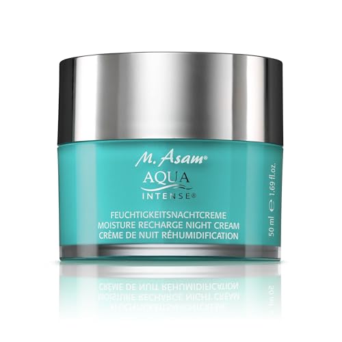 M. Asam Aqua Intense Hyaluron Night Cream (50 Ml) - Rigenerazione Intensiva Durante La Notte E Per Un Colorito Rinfrescato Al Mattino, Idrata E Miglio