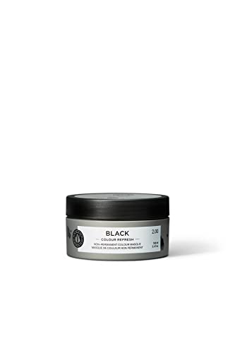 Maria Nila Colour Refresh, Black 100 Ml, Maschera Per Capelli Neri, Pigmenti Semi-Permanenti, Prodotto 100% Vegano E Senza Solfati/Parabeni