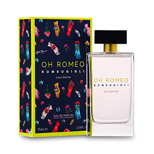Diamond International Romeo Gigli | Oh Romeo Eau De Parfum - Profumo Donna Con Fragranza Ambrata E Legnosa, Profumo Per Donna Con Fragranza Potente Ed