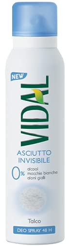 Vidal Deodorante Spray Talco 150Ml, 150Ml
