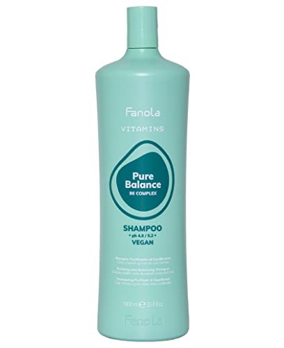 Fanola Vitamins, Pure Balance Shampoo Purificante Antiforfora, 1000 Ml