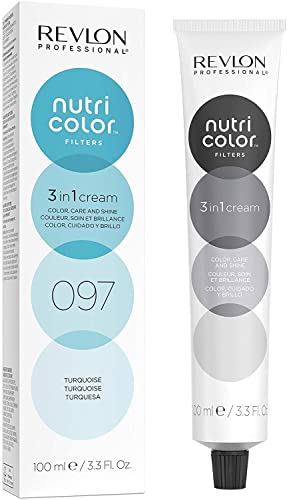 Revlon Professional Nutri Color Filters Maschera Colorata Capelli, Protettiva, Istantanea E Multidimensionale, Turchese - 100 Ml