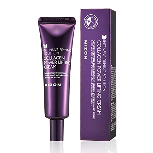 [Mizon] Crema Power Lifting Al Collagene (35Ml) Crema Idratante Intensiva Con 75% Di Estratto Di Collagene Marino, Cosmetica Coreana (Crema Collagene 