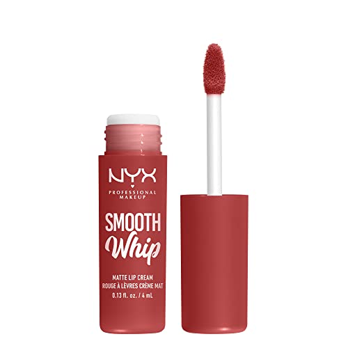 Nyx Professional Makeup Rossetto Liquido, Tinta Labbra Matte, Tonalità Ultra Vibranti, Con Burro Di Karité E Burro Di Cacao, Smooth Whip, 05 Parfait,