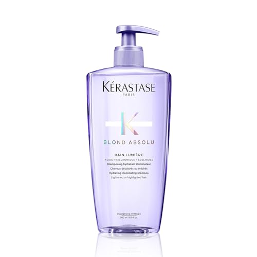 Kérastase, Blond Absolu, Shampoo Idratante & Illuminante, Per Capelli Biondi, Danneggiati, Decolorati & Sensibilizzati, Con Acido Ialuronico, Bain Lum