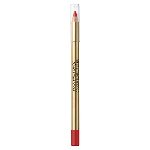 Max Factor, Colour Elixir Lip Liner, Matita Labbra Lunga Durata, Colore Intenso, 60 Red Ruby