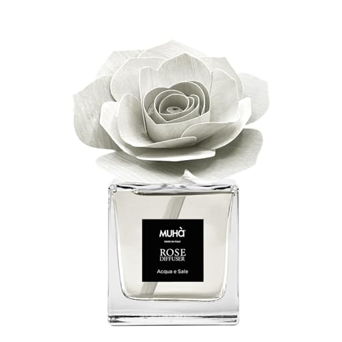 Muha' Profumatore D'Ambiente Rosa Diffuser Acqua E Sale 100 Ml.