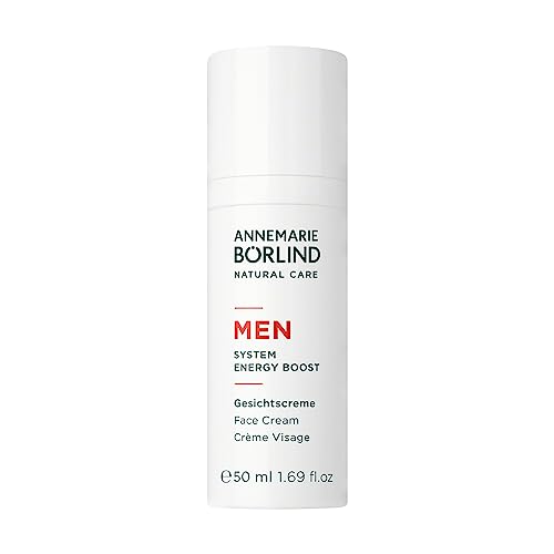 Annemarie Börlind Men System Energy Boost Crema Viso (50 Ml) – Per Tutti I Tipi Di Pelle, Rivitalizza La Pelle E Ammorbidisce Le Rughe, Vegano