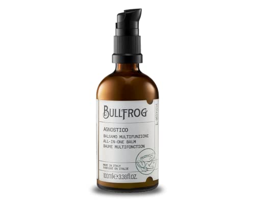 Bullfrog Agnostico Balsamo Barba Multifunzione 100Ml - Ideale Per Profumare E Ammorbidire La Barba - Protegge Dalle Irritazioni - Fragranza Con Note D