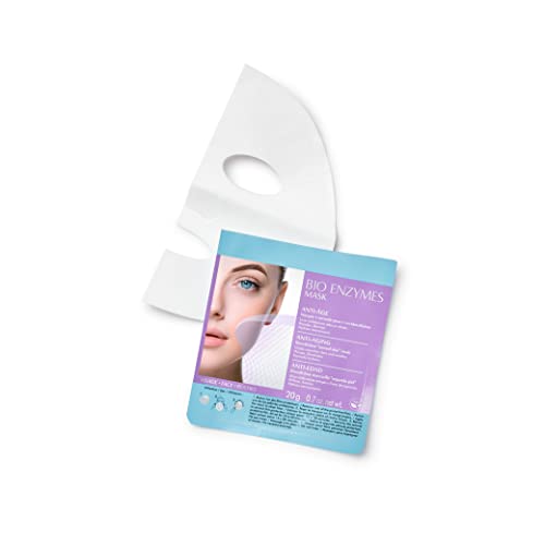 Bio Enzymes Mask Anti-Aging - Talika - Maschera Viso Antietà - Maschera Alla Biocellulosa Per Pelli Mature - Maschera Antirughe - Maschera Effetto Sec