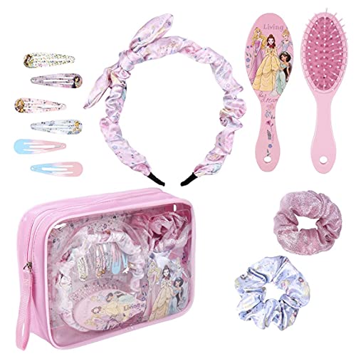 Cerdá Life'S Little Moments - Set Accesorios Pelo Niña De 8 Piezas De Princesas Disney - Licencia Oficial Disney