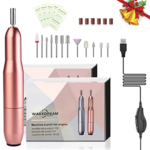 Wakedream Fresa Per Unghie, Lima Per Unghie Elettrica Professionale 12 In 1, Kit Professionale Per Rimozione Smalti E Gel, Velocità Regolabile A 20000
